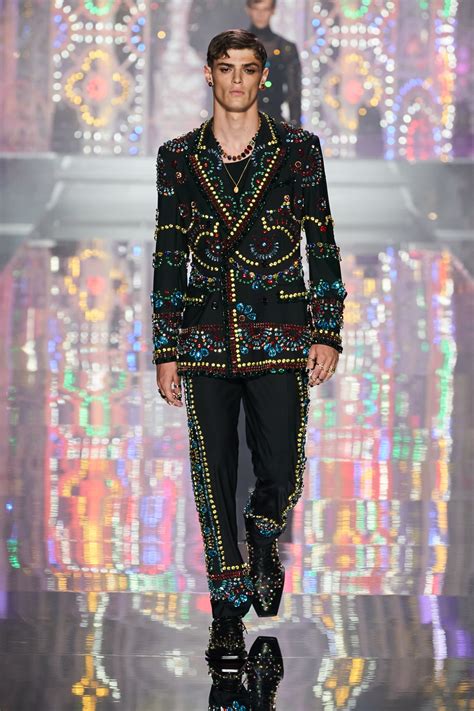 dolce gabbana blue suit|dolce gabbana runway line suits.